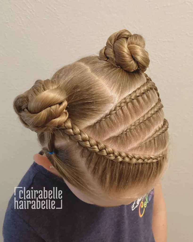 **Braided Elegance Buns**