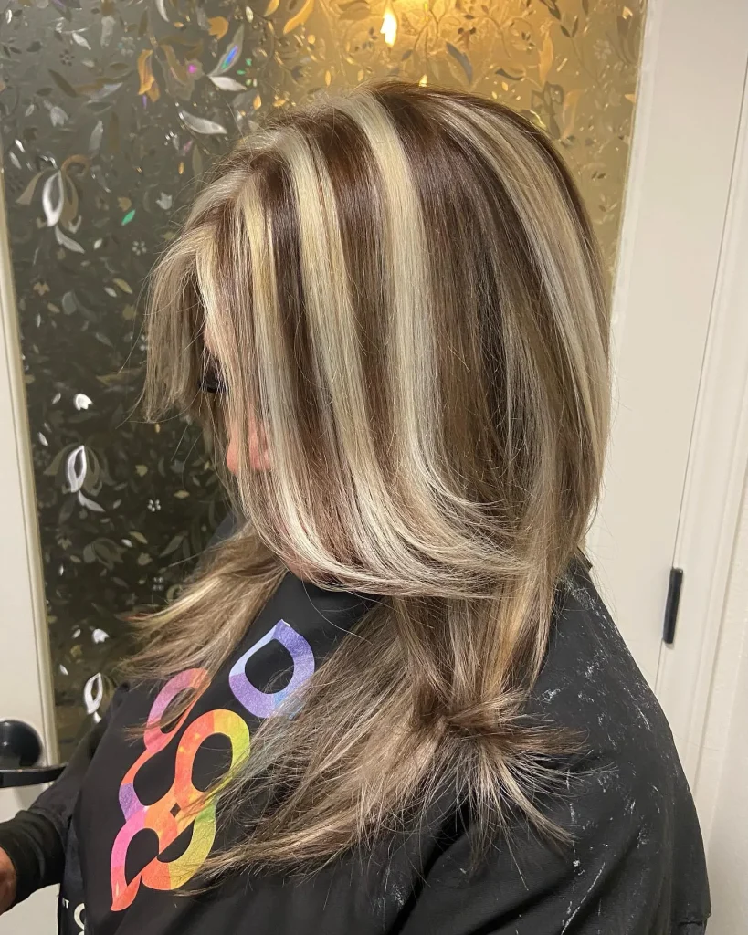 ### Chunky Blonde Highlights