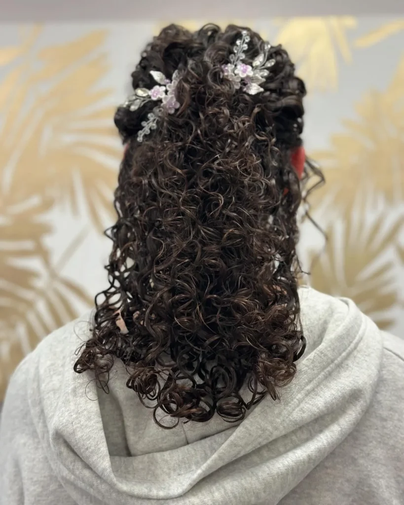 **Curly Floral Cascade**