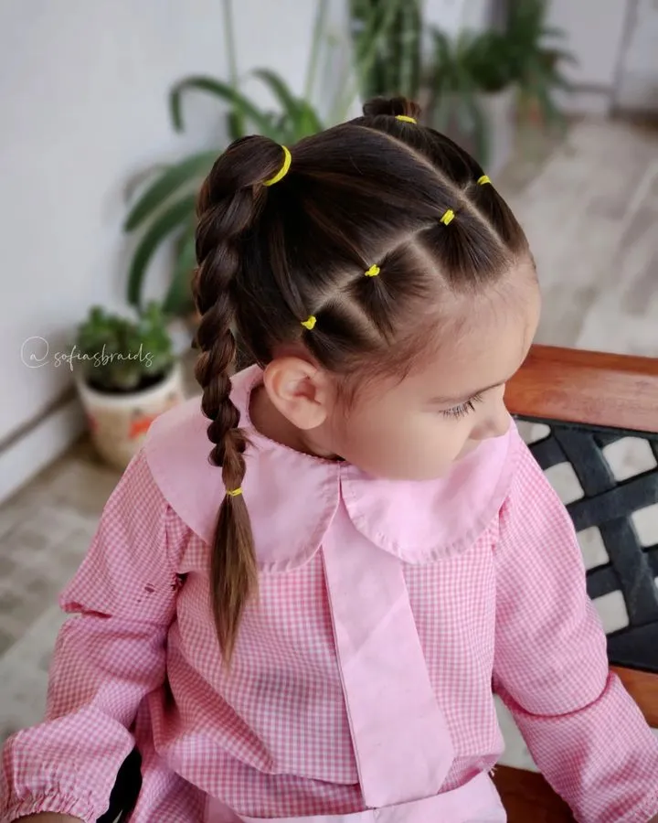 ### Double Braided Pigtails