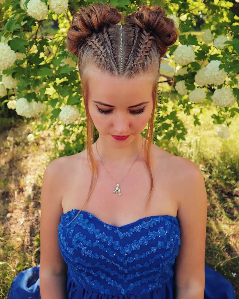 **Enchanting Braided Buns**