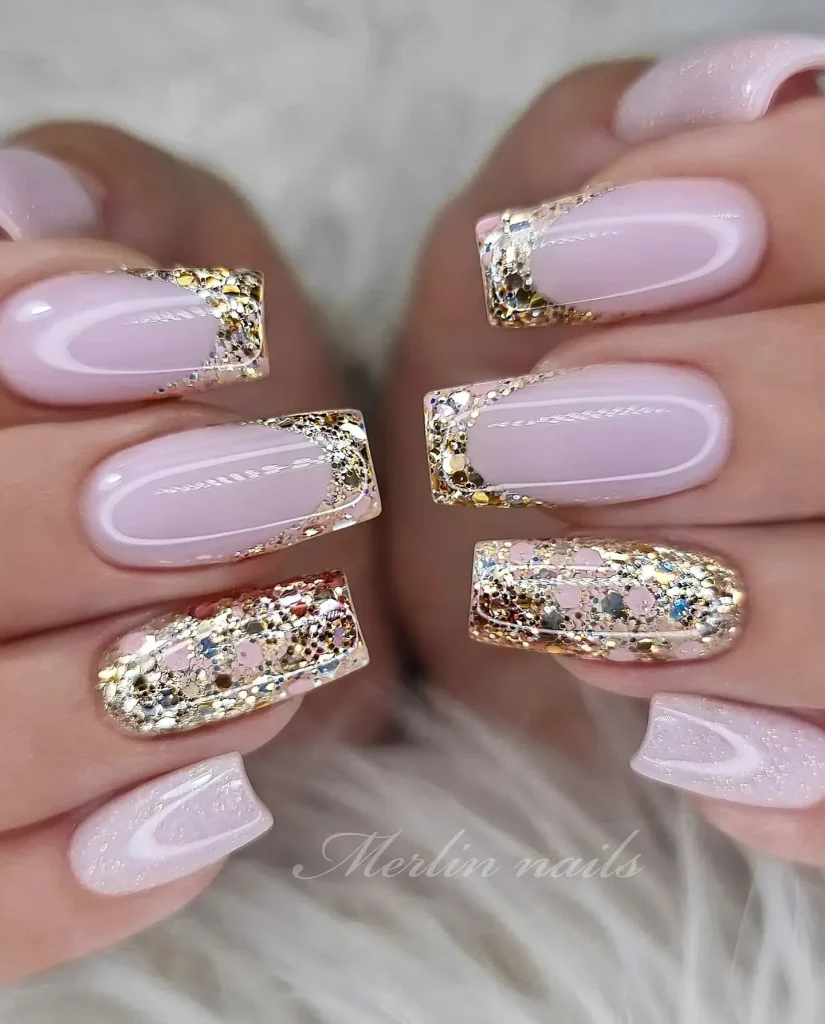 # Glittering Gold Accents