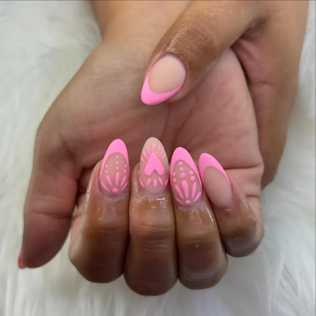 **Playful Pink Tips**