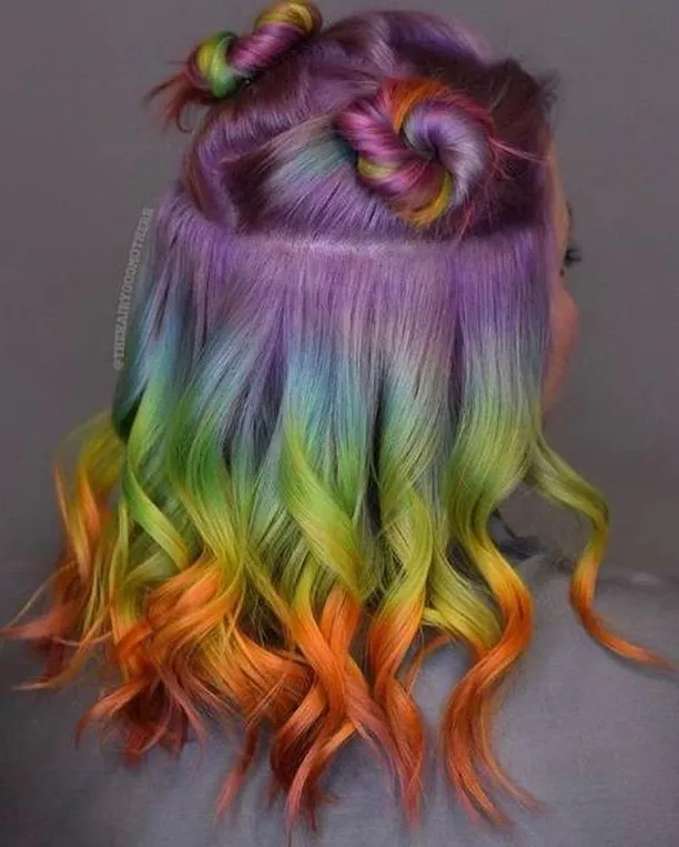 ### Rainbow Ombre Twist