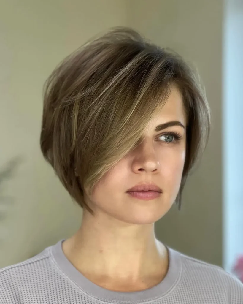 ### Sleek Asymmetrical Bob