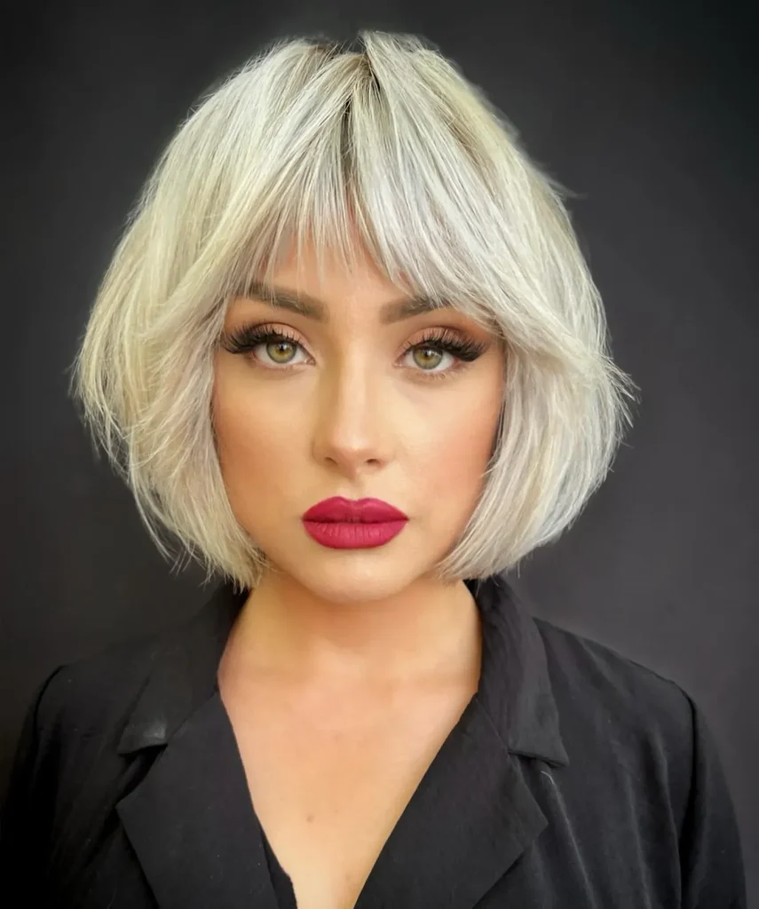 ### Textured Platinum Bob