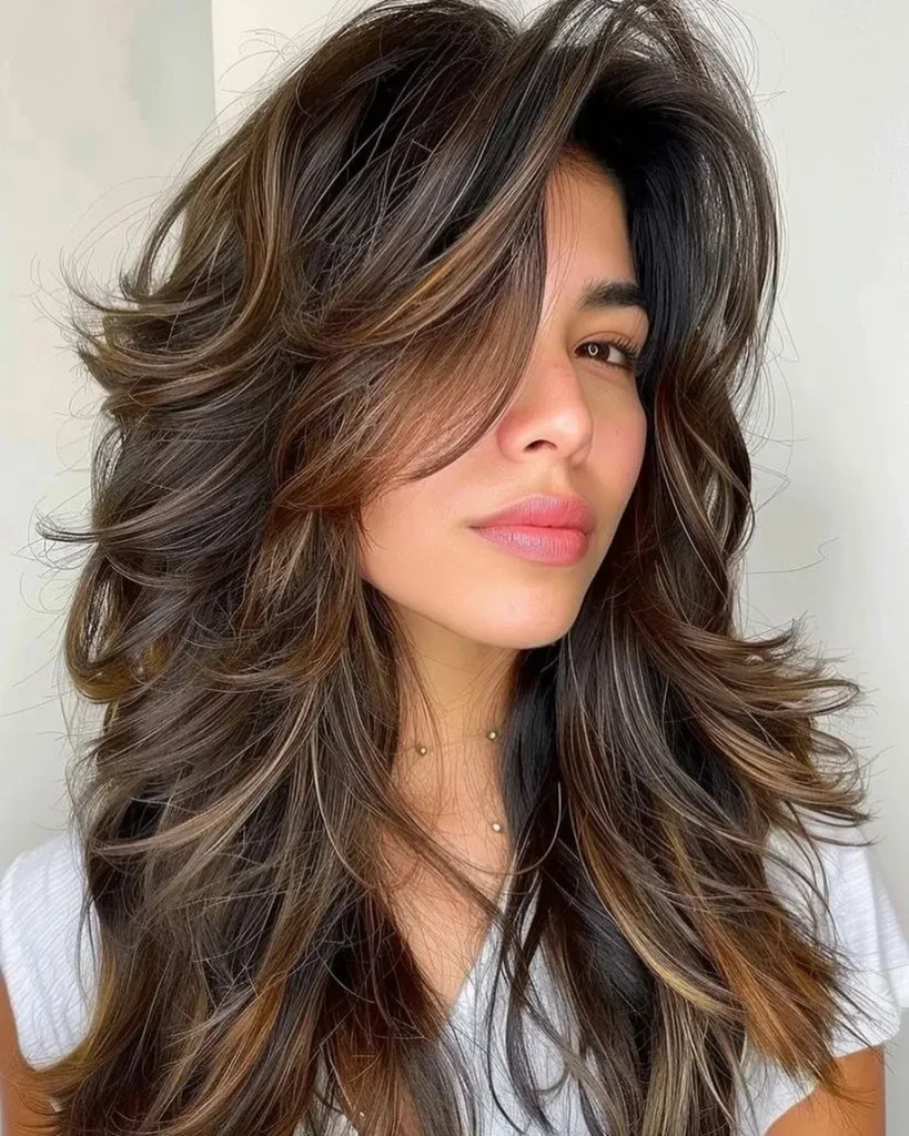 ### Voluminous Waves with Bangs